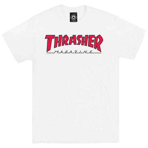 Thrasher Outlined Tee - White/Red