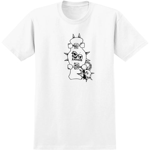 Krooked Mace Black T-Shirt -  White
