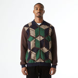 Huf Dimensions Zip Sweater -Chocolate